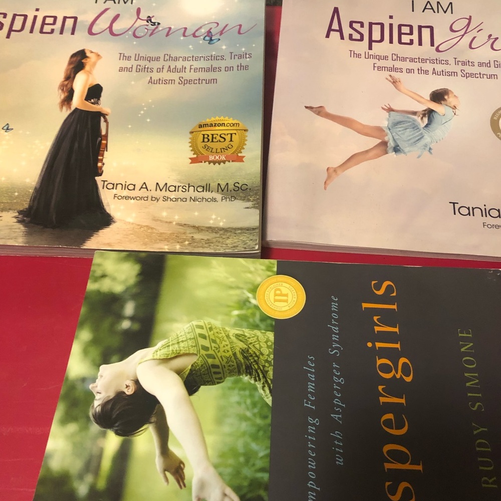 Aspergirls I am Aspien Women girl set lot of 3 books EUC